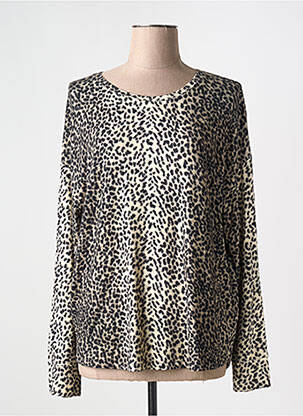 Pull coupe cintrée manches longues noir MAJESTIC FILATURES femme