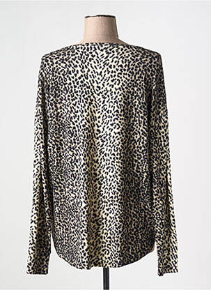 Pull coupe cintrée manches longues noir MAJESTIC FILATURES femme