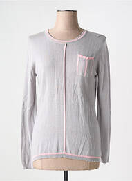 Pull coupe cintrée manches longues gris ZINZO femme