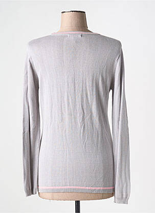 Pull coupe cintrée manches longues gris ZINZO femme