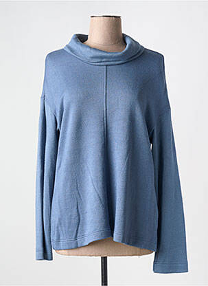 Pull coupe cintrée manches longues bleu SIGNE NATURE femme