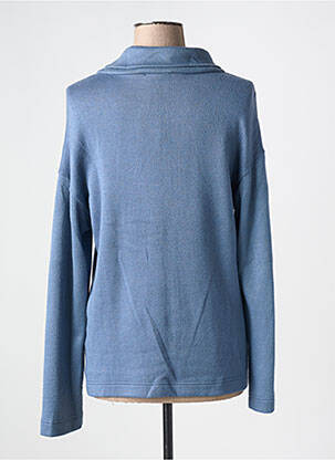 Pull coupe cintrée manches longues bleu SIGNE NATURE femme