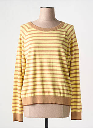 Pull stretch manches longues jaune PENNYBLACK femme
