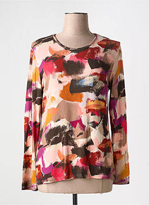 T-shirt manches longues manches longues orange GEVANA femme