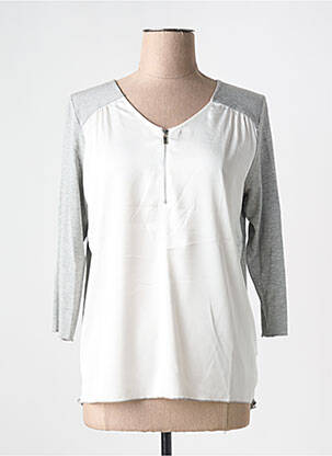T-shirt manches 3/4 manches 3/4 gris BETTY BARCLAY femme