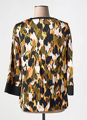 Blouse col rond manches 3/4 noir S.OLIVER femme