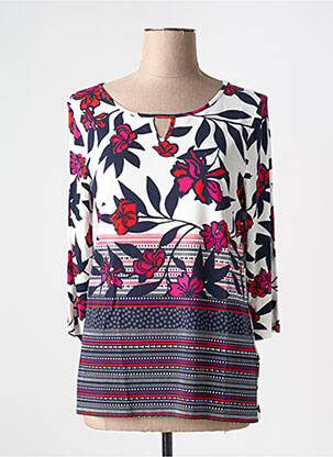 T-shirt stretch manches 3/4 rose BETTY BARCLAY femme