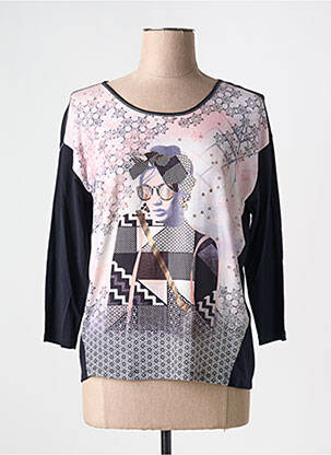 T-shirt manches 3/4 manches 3/4 noir GERRY WEBER femme