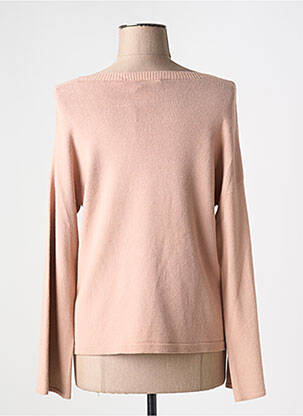 Pull col bateau manches longues rose SIGNE NATURE femme