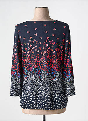 T-shirt col v manches 3/4 bleu GERRY WEBER femme