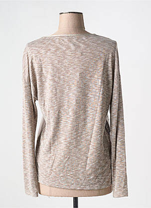 Pull coupe cintrée manches longues marron TAIFUN femme