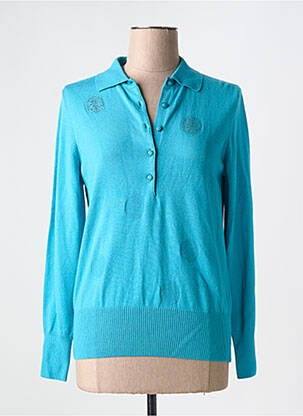Pull stretch manches longues bleu RABE femme