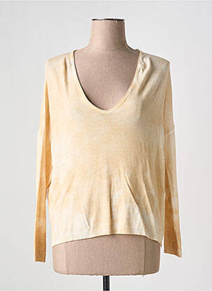 Pull stretch manches longues beige HUMILITY femme