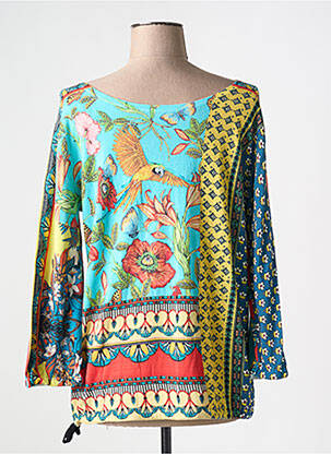 Pull stretch manches longues bleu JEI'S BY LETIZIA DENARO femme