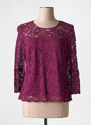 Top stretch manches 3/4 violet GERRY WEBER femme