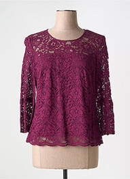 Top stretch manches 3/4 violet GERRY WEBER femme