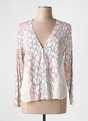 Gilet manches longues rose DANEVA pour femme seconde vue