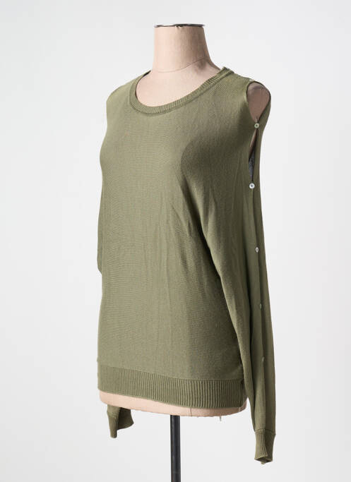 Pull stretch manches longues vert COP COPINE femme