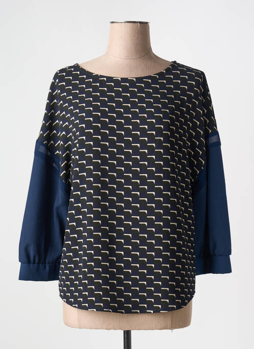 Blouse bleu LA FEE MARABOUTEE pour femme