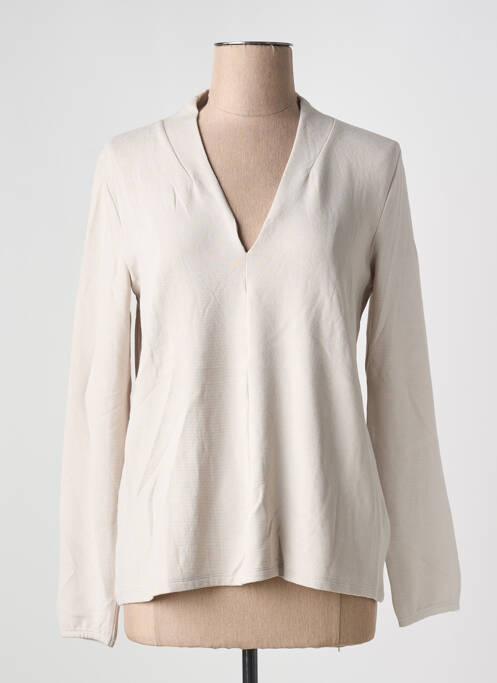 Pull coupe cintrée manches longues beige BETTY BARCLAY femme