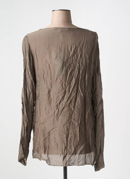 Top marron LA FEE MARABOUTEE pour femme