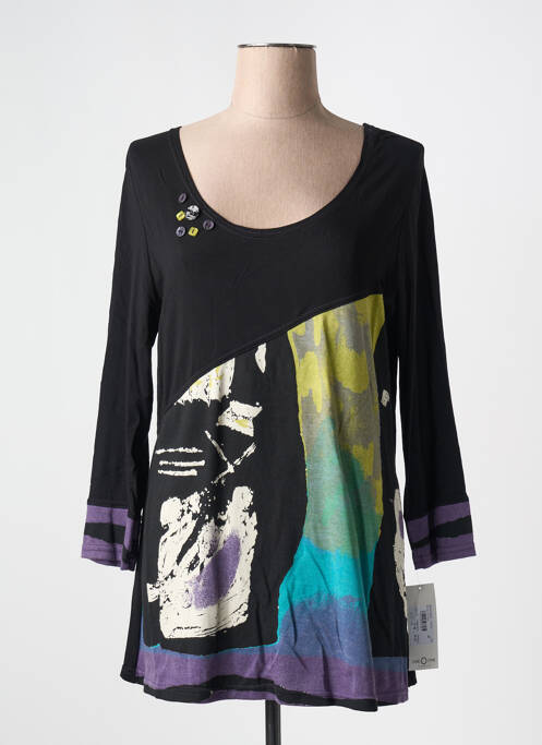 T-shirt noir ONE O ONE pour femme