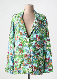 Blazer finition intérieure biaisée vert AGATHE & LOUISE femme