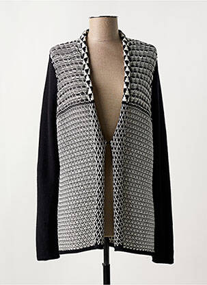 Gilet manches longues col v noir STREET ONE femme