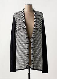 Gilet manches longues col v noir STREET ONE femme