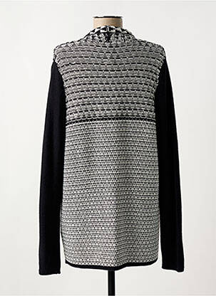 Gilet manches longues col v noir STREET ONE femme