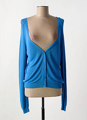 Gilet manches longues coupe cintrée bleu COP COPINE femme