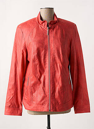 Veste casual col rond rouge BARBARA LEBEK femme