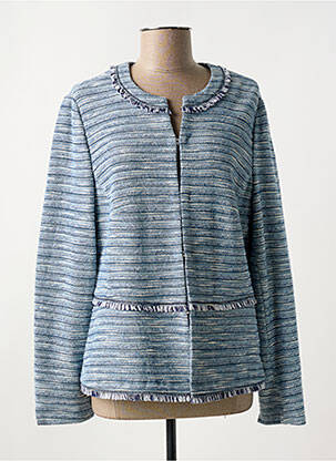 Veste casual col rond bleu GERRY WEBER femme