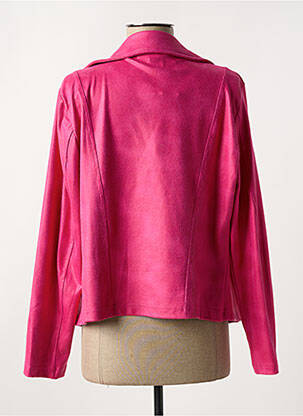 Veste casual col tailleur rose SIGNE NATURE femme