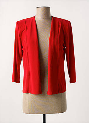 Gilet manches longues manches 3/4 rouge GEVANA femme