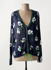 Gilet manches longues bleu OUI pour femme seconde vue