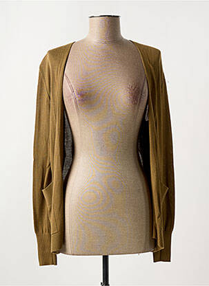 Gilet manches longues marron S.OLIVER pour femme