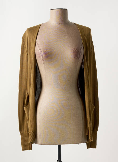 Gilet manches longues marron S.OLIVER pour femme