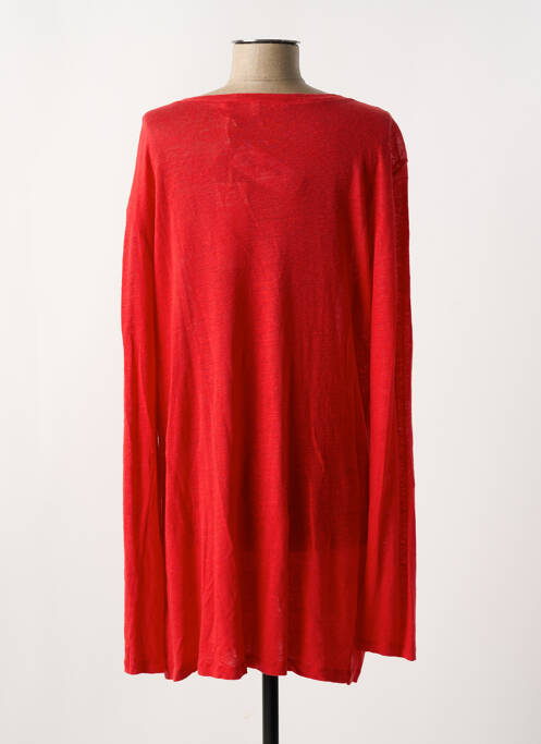 Gilet manches longues rouge LA FEE MARABOUTEE pour femme