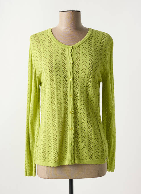 Gilet manches longues vert DANEVA pour femme