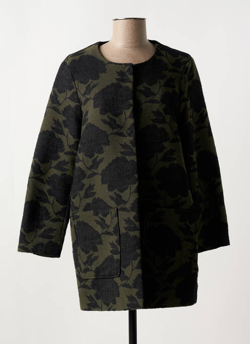 Manteau long vert LA FEE MARABOUTEE pour femme