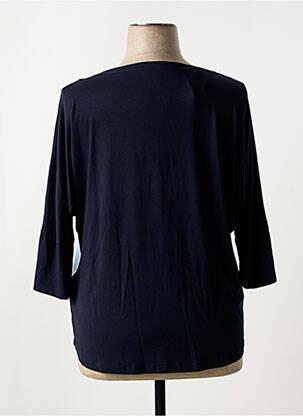 T-shirt manches 3/4 manches 3/4 bleu SAMOON femme