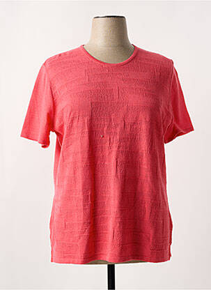 T-shirt stretch manches courtes rouge I.ODENA femme