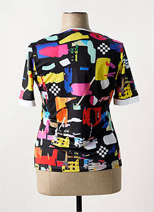 T-shirt imprimé fantaisie manches courtes noir OLIVIER PHILIPS femme