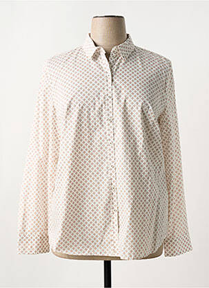 Chemisier coupe droite manches longues beige TAIFUN femme
