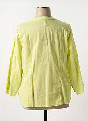 Chemisier tissage crêpe manches 3/4 vert FRED SABATIER femme
