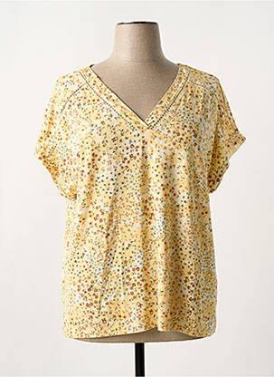 T-shirt coupe droite manches courtes jaune S.OLIVER femme