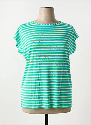 T-shirt sérigraphie manches courtes vert BETTY BARCLAY femme
