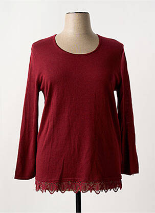 Pull tunique stretch manches longues rouge GERRY WEBER femme