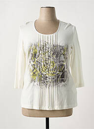 T-shirt manches 3/4 manches 3/4 beige GERRY WEBER femme